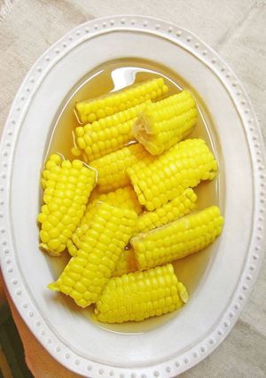 レンジで茹でトウモロコシ（おひたし風）-レシピのメイン写真