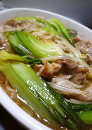 豚肉と青梗菜ともやしの中華炒め煮-レシピのメイン写真