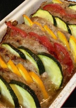 ♬ズッキーニと豚ひき肉の重ね焼き♬-レシピのメイン写真