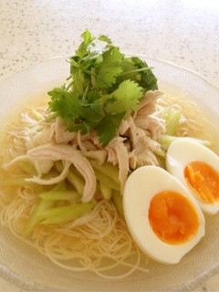 冷たい☆エスニック風汁そうめん-レシピのメイン写真
