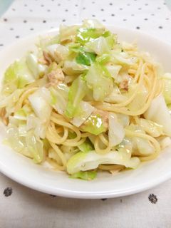 簡単ランチに♪ツナとキャベツの和風パスタ-レシピのメイン写真
