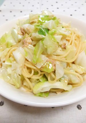 簡単ランチに♪ツナとキャベツの和風パスタ-レシピのメイン写真