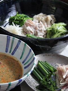 夏のごちそう!坦々冷しゃぶ素麺-レシピのメイン写真