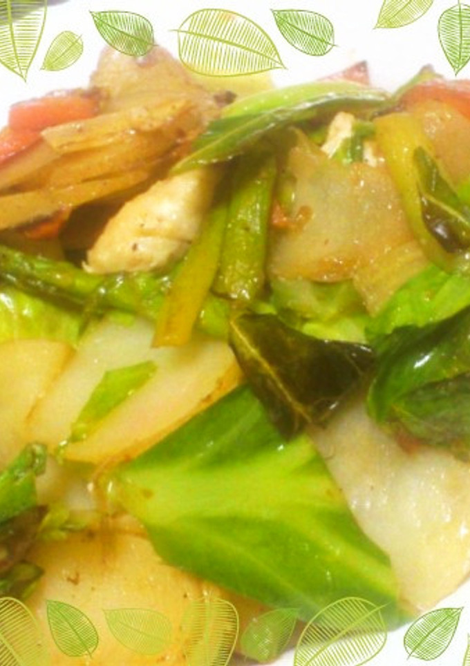 鶏と根野菜のガーリック炒め☆彡-レシピのメイン写真