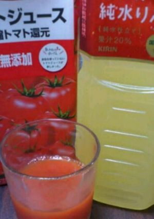ﾐｷｻｰ不要!野菜ジュース(トマト)-レシピのメイン写真