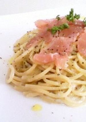 ゴルゴンゾーラと生ハムのパスタ♪-レシピのメイン写真