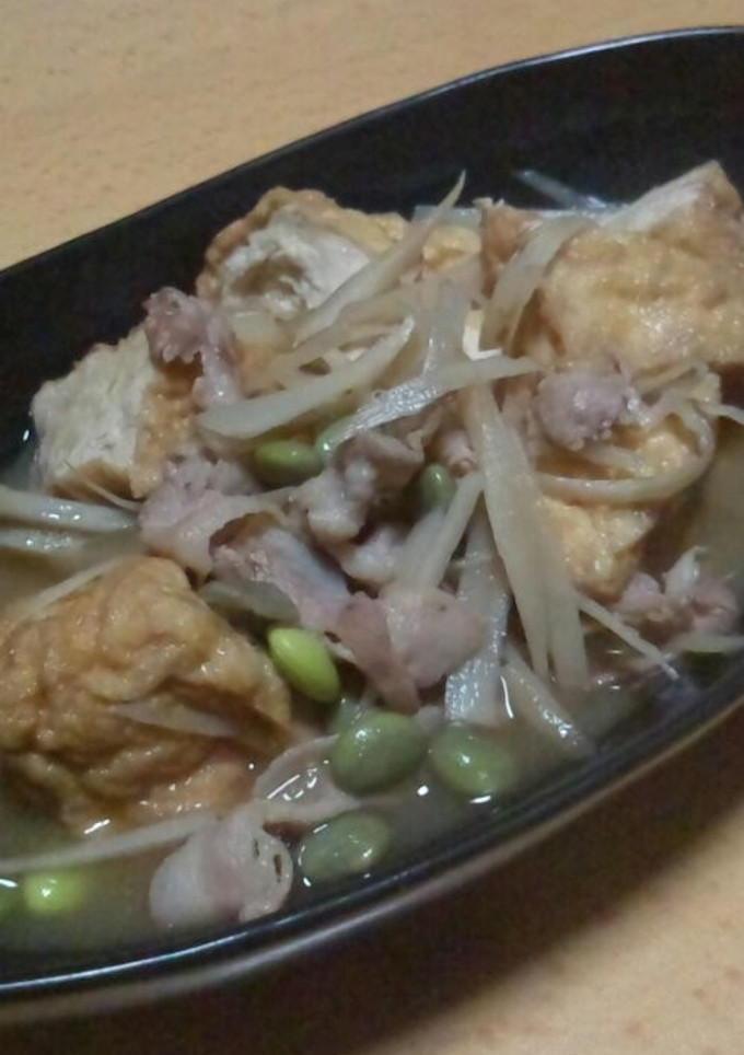 母の味*厚揚げとごぼうと豚肉の煮物-レシピのメイン写真