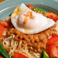 รูปของ 夏にぴったり☆納豆サラダひやむぎ