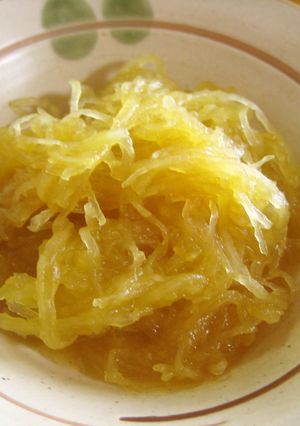 作って楽しい！そうめんかぼちゃの酢の物-レシピのメイン写真