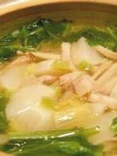 蕪と白菜のスープ鍋-レシピのメイン写真