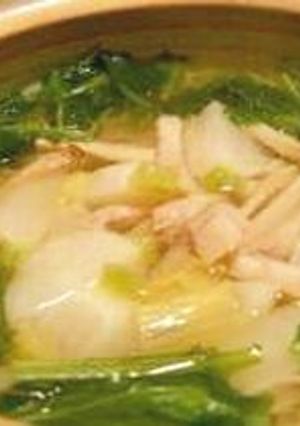 蕪と白菜のスープ鍋-レシピのメイン写真