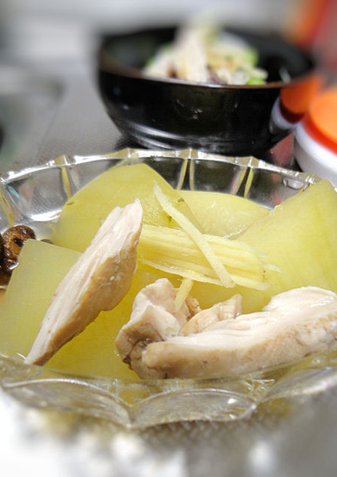 とろとろ冬瓜と鶏ササミのさっぱり煮物-レシピのメイン写真