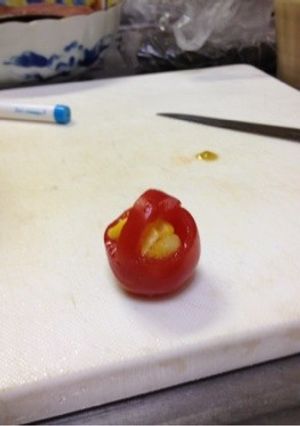 お弁当おかず簡単可愛いトマトバスケット-レシピのメイン写真