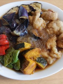 夏野菜とチキンのみぞれ煮-レシピのメイン写真
