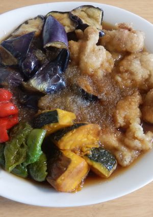 夏野菜とチキンのみぞれ煮-レシピのメイン写真