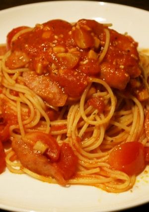 簡単パスタ☆手間要らずなトマトソース-レシピのメイン写真