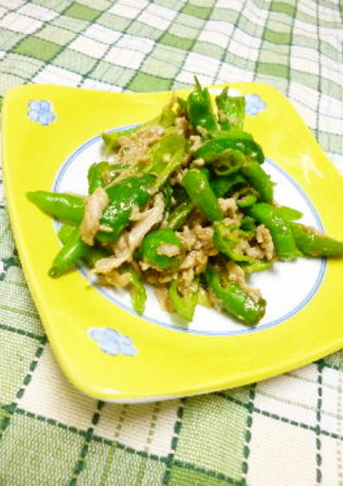 豚肉とシシトウのオイスター炒め-レシピのメイン写真