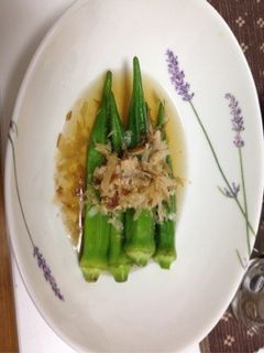 丸ごと☆オクラの冷たいおひたし-レシピのメイン写真