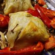 ヒレ肉のピスタチオ詰めパイ包みでチンチン