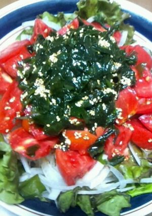 完熟トマトとタマネギの血液さらさらサラダ-レシピのメイン写真
