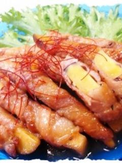 さつま芋の豚肉巻き-レシピのメイン写真