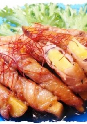 さつま芋の豚肉巻き-レシピのメイン写真