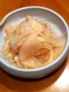 新しょうがと玉ねぎの甘酢漬け(ガリ)-レシピのメイン写真