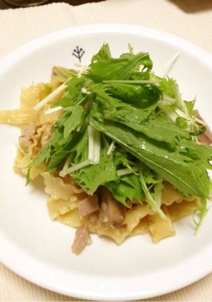 チャーシュー&タレde和風うまパスタ♪-レシピのメイン写真