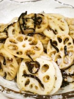 レンコンの塩昆布炒め-レシピのメイン写真