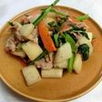 カブと豚肉の炒め物