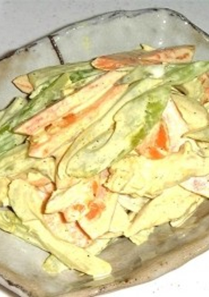 『ササミとにんじんとセロリの、カレーマヨ-レシピのメイン写真