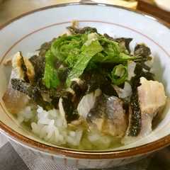 A picture of 鯵のあぶり茶漬け.
