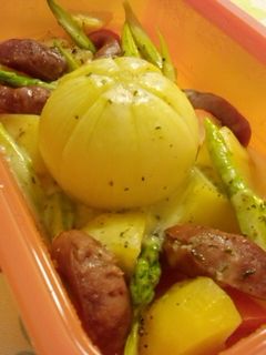 レンジで簡単♪丸ごと蒸し野菜-レシピのメイン写真