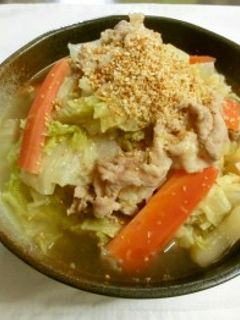 白菜と豚肉の炊いたん ごま風味-レシピのメイン写真