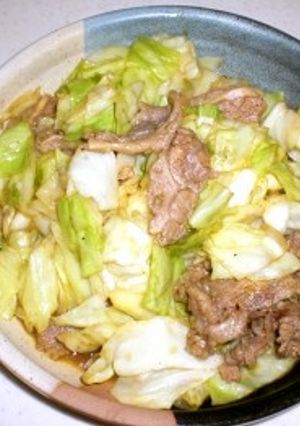 キャベツと牛肉のカレーポン酢-レシピのメイン写真
