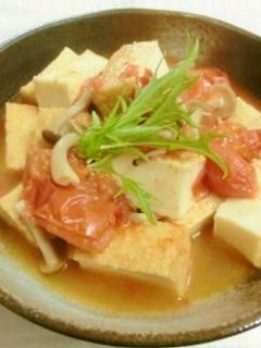 厚揚げとしめじのトマト煮-レシピのメイン写真