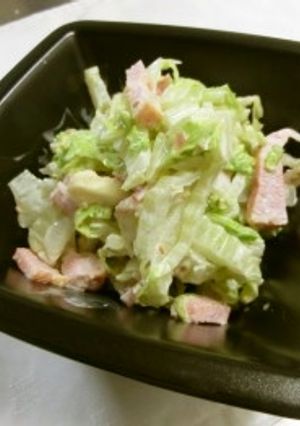 白菜とベーコンのサラダ-レシピのメイン写真
