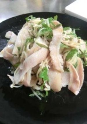 豚肉と新生姜とシソとえのきのポン酢あえ-レシピのメイン写真