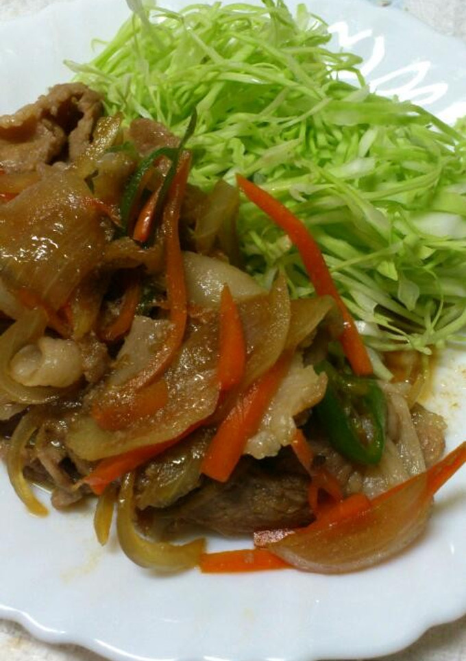手間なし簡単！野菜たっぷりしょうが焼き☆-レシピのメイン写真