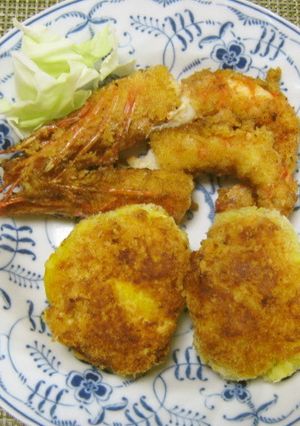 揚げない！簡単！かぼちゃのチーズコロッケ-レシピのメイン写真