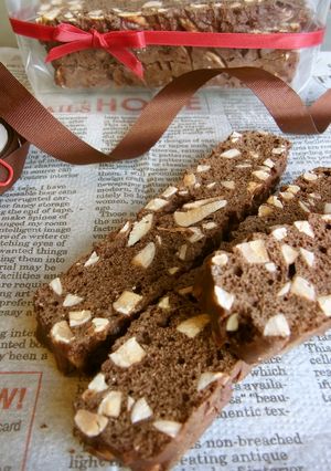 バレンタインに♪　チョコ・ビスコッティ-レシピのメイン写真