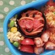 *キャラ弁*冷食パスタでアンパンマン