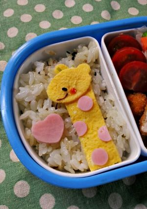 *乗せるだけキャラ弁*きりんさん-レシピのメイン写真