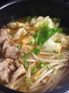豆板醤でキムチ鍋!-レシピのメイン写真