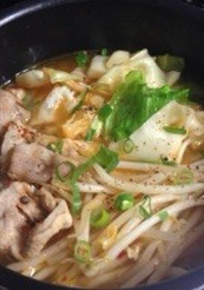 豆板醤でキムチ鍋！-レシピのメイン写真