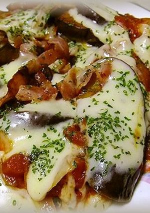 茄子とトマトのピザ風-レシピのメイン写真