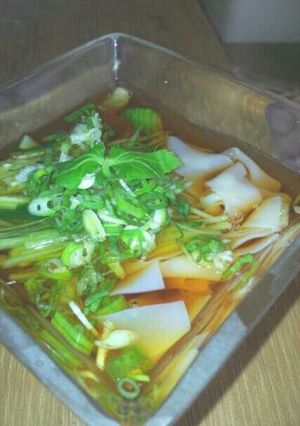 ワンタンの皮で冷たいピロピロ麺!-レシピのメイン写真