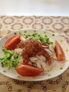 梅の棒々鶏サラダ-レシピのメイン写真