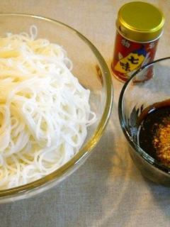 酢味噌ダレで食べるそうめん-レシピのメイン写真