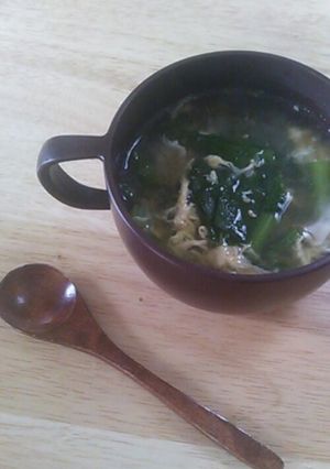 小松菜のスープ-レシピのメイン写真